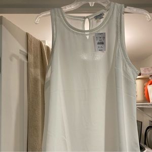 J. Crew white tank top blouse, never worn still has tag.
